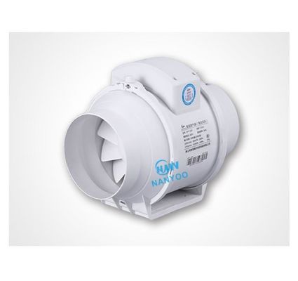 1000CMH 8 Inches ABS Plastic Mixed Flow Inline Duct Fan