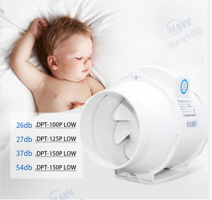 4 Inch Mixed Flow Duct Fan